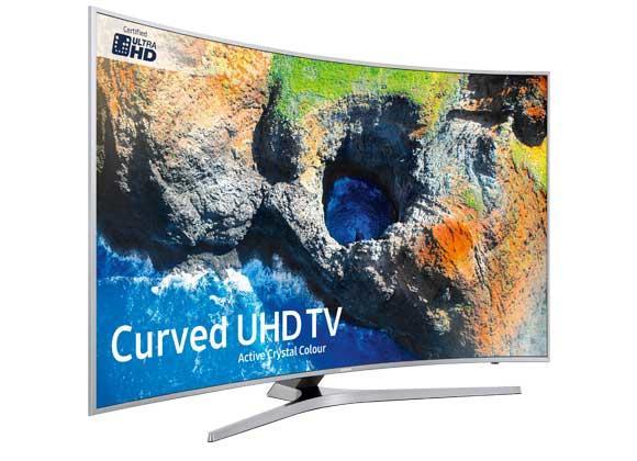 Curved TV available from Electronic World
