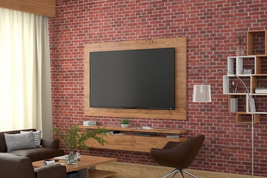 A tv on the wall
